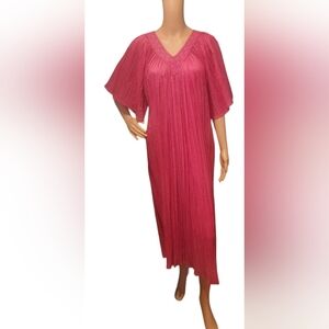 1980s One Size Crinkle Dress